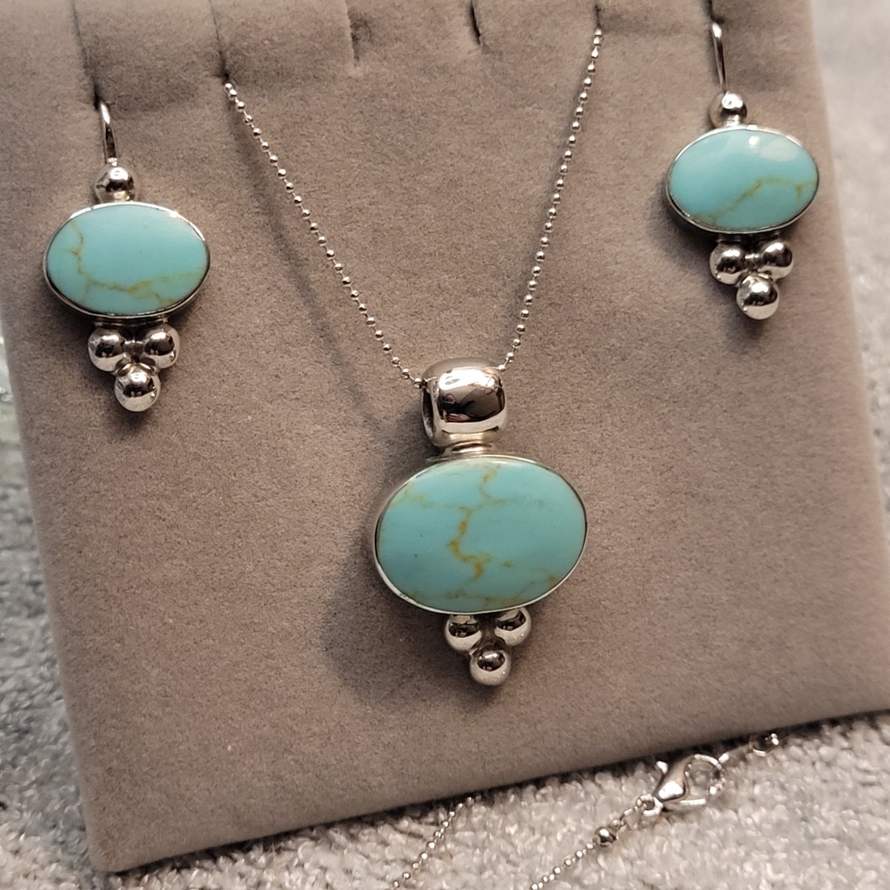 Silver & Turquoise Set - Picture 2 of 9